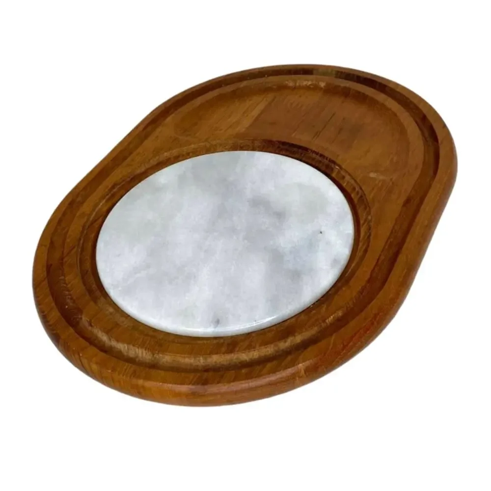 Vintage Dolphin Charcuterie Board Teak Wood Made In Thailand